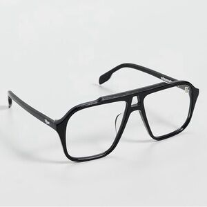 NWT Wisdom Frame 33 Black Aviator Sunglasses